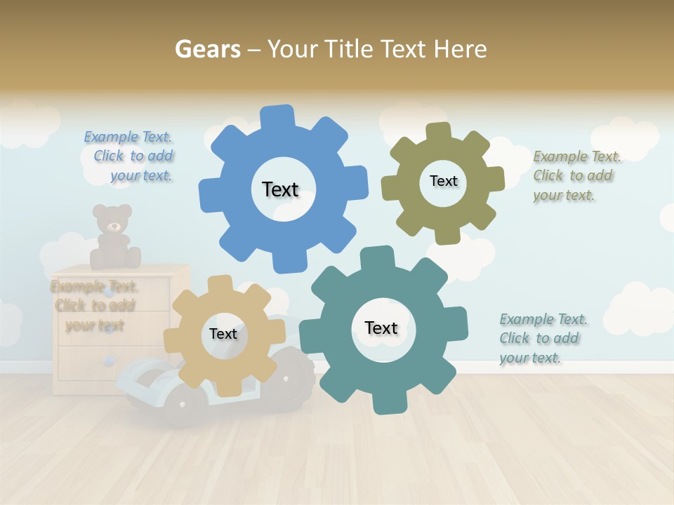 Decoration Contemporary Leisure PowerPoint Template