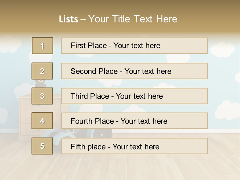 Decoration Contemporary Leisure PowerPoint Template