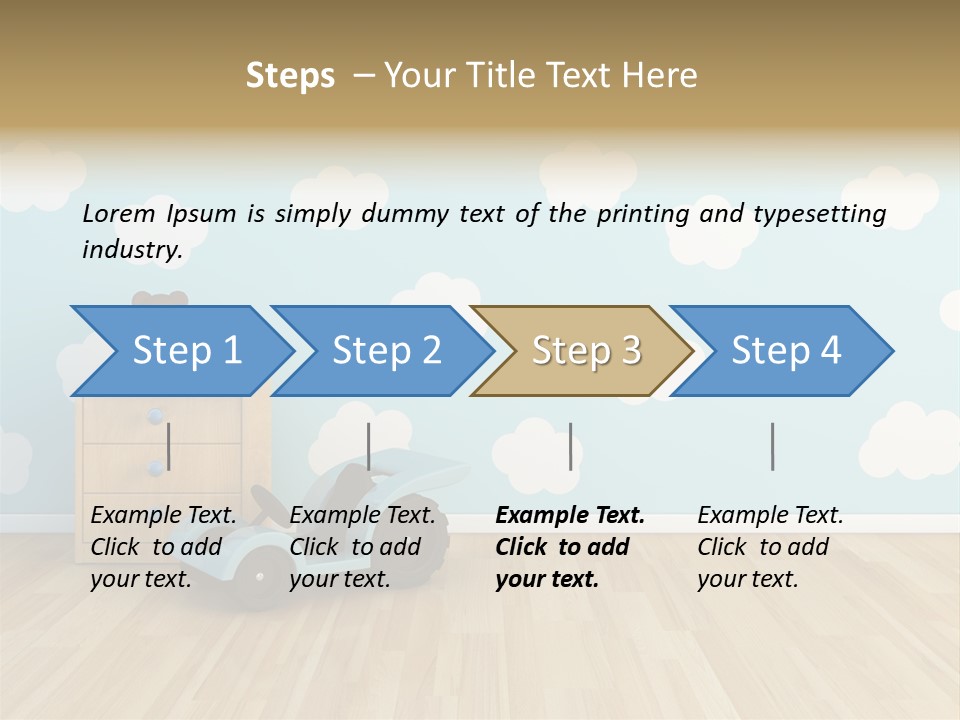 Decoration Contemporary Leisure PowerPoint Template