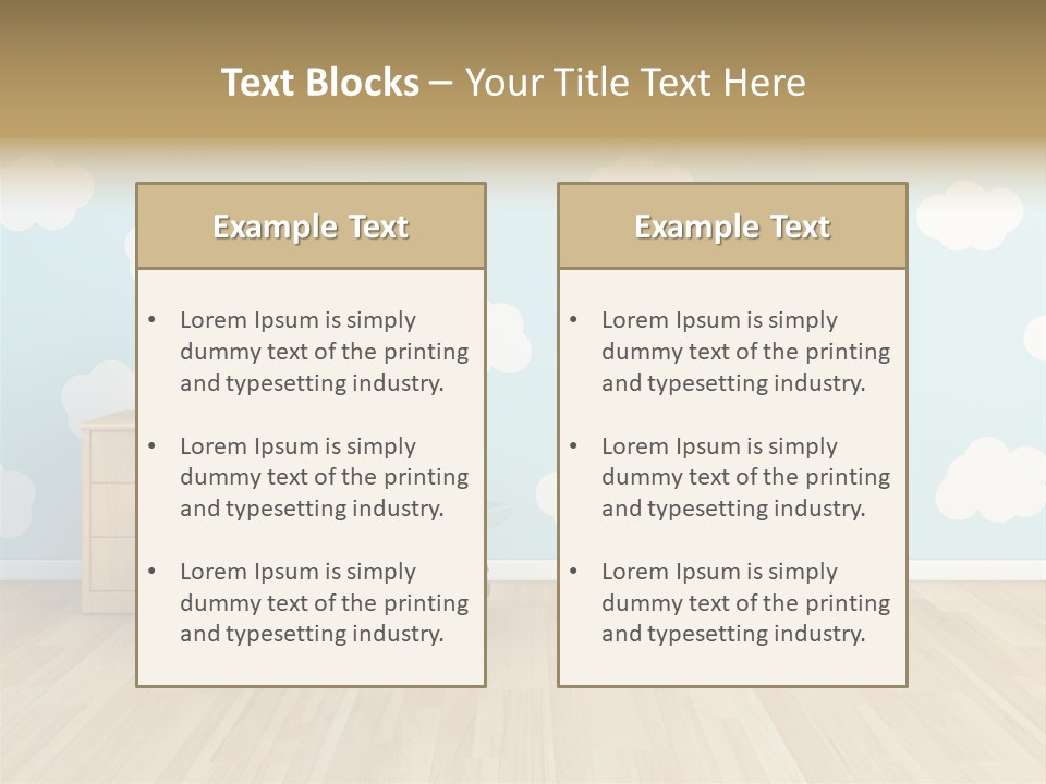 Decoration Contemporary Leisure PowerPoint Template
