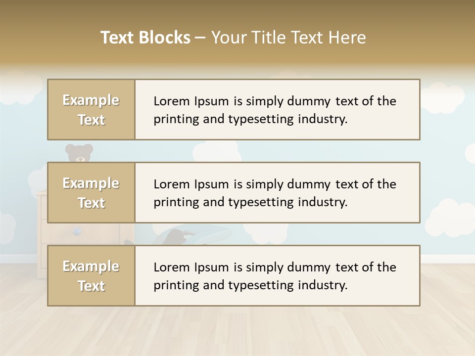 Decoration Contemporary Leisure PowerPoint Template