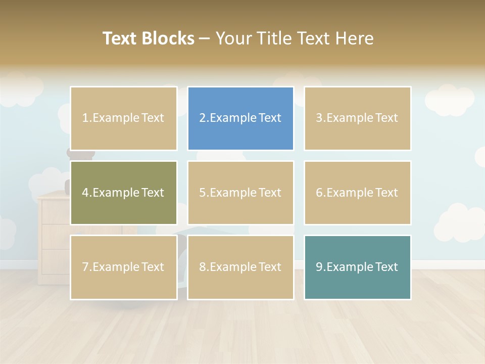 Decoration Contemporary Leisure PowerPoint Template