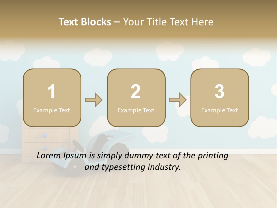 Decoration Contemporary Leisure PowerPoint Template