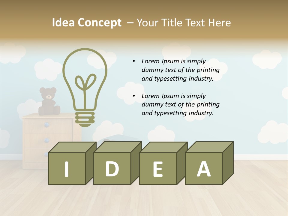 Decoration Contemporary Leisure PowerPoint Template