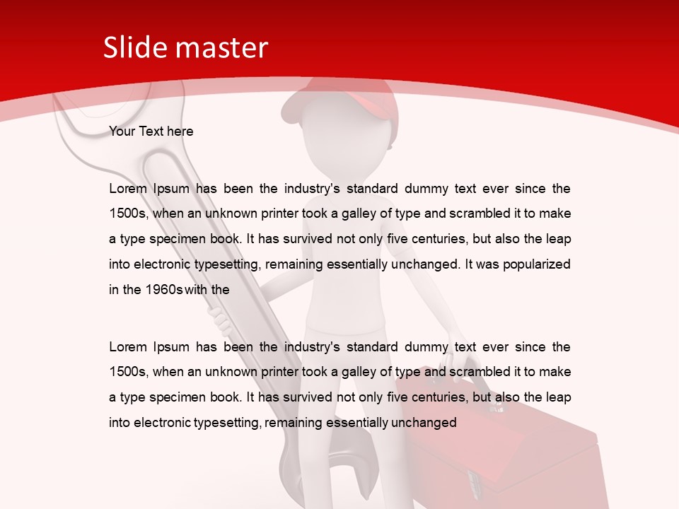 Care Hat Wheel PowerPoint Template