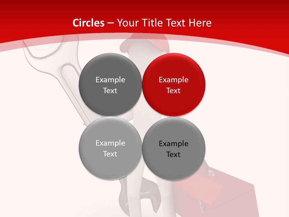 Care Hat Wheel PowerPoint Template