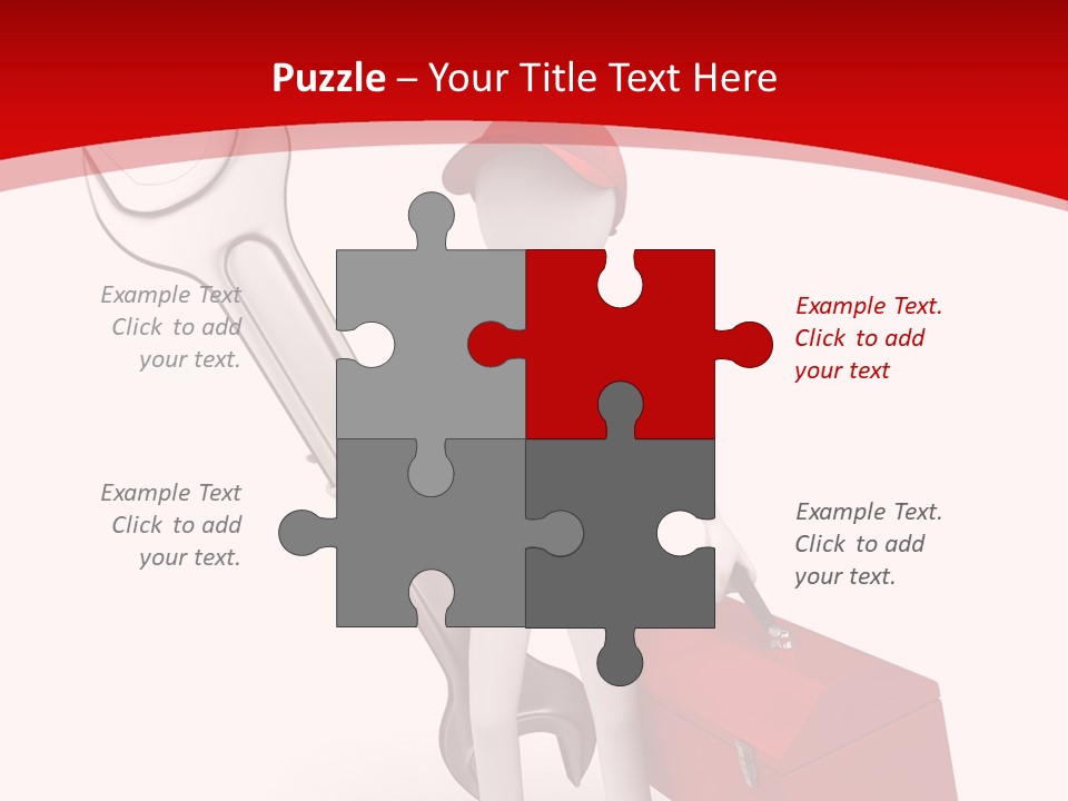 Care Hat Wheel PowerPoint Template