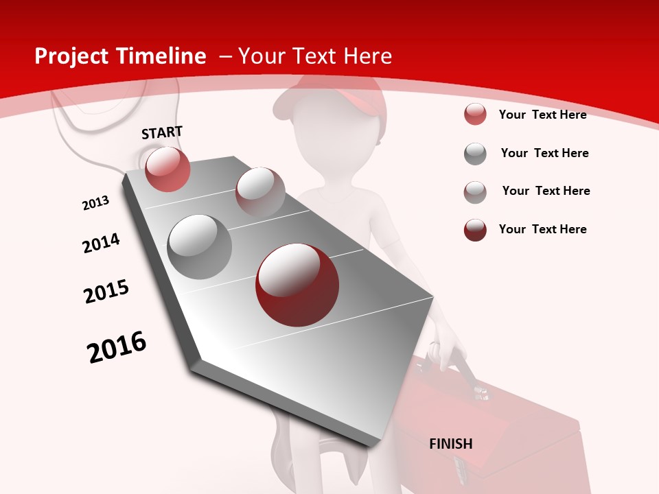 Care Hat Wheel PowerPoint Template