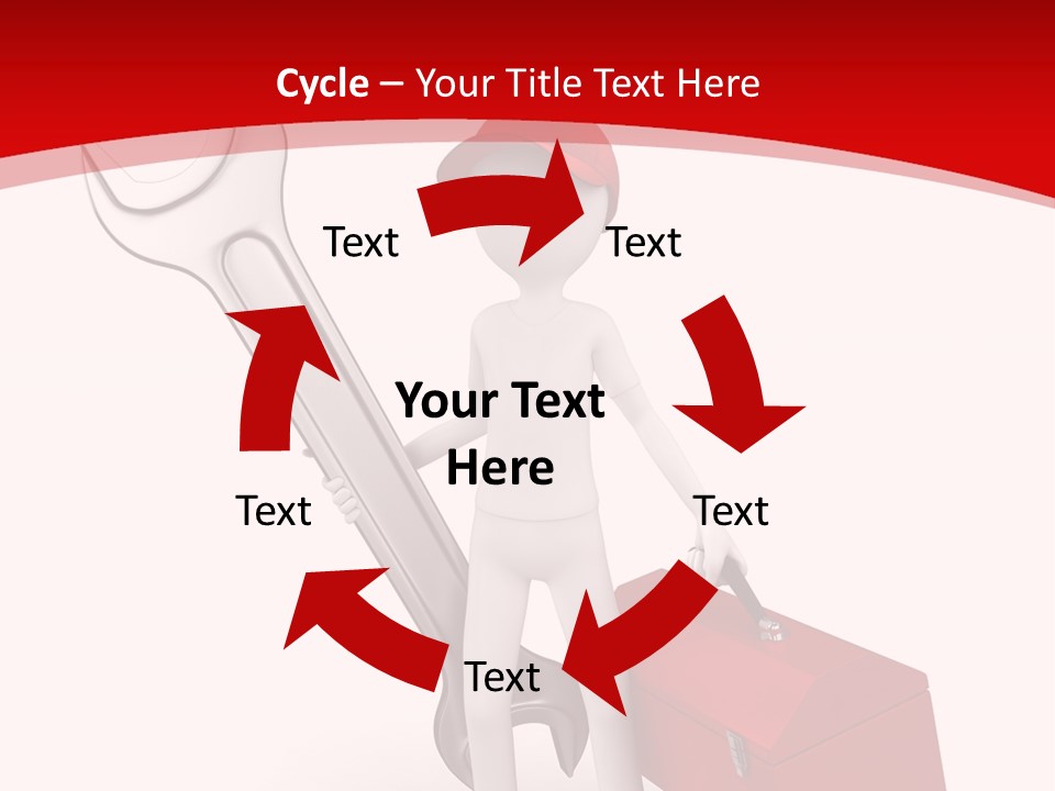 Care Hat Wheel PowerPoint Template