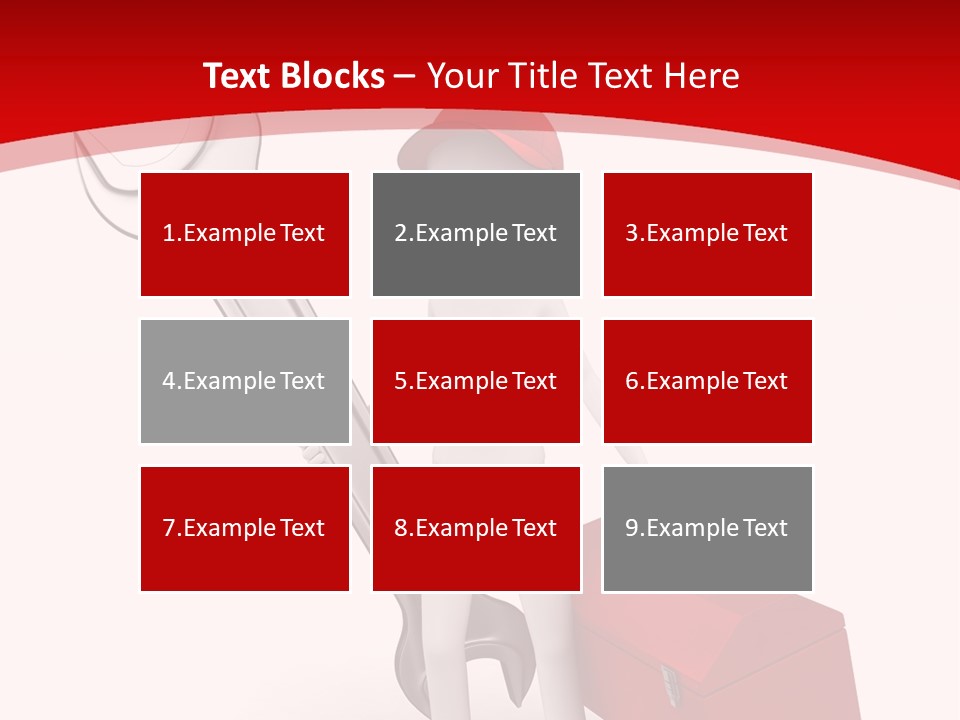 Care Hat Wheel PowerPoint Template