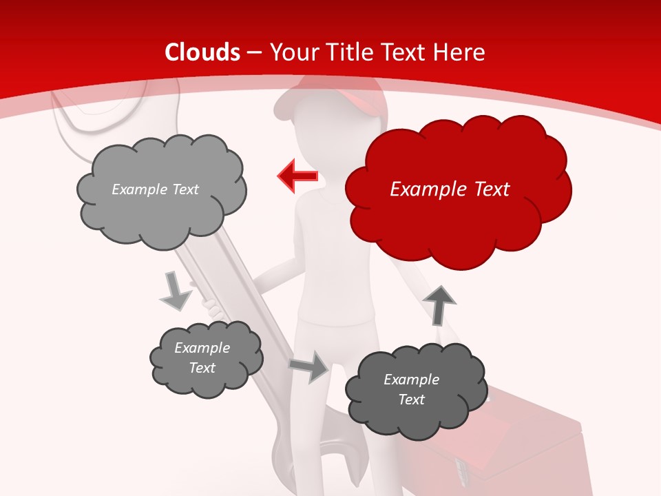 Care Hat Wheel PowerPoint Template