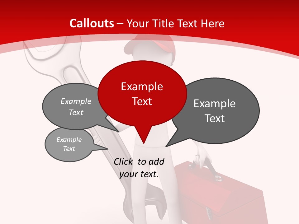 Care Hat Wheel PowerPoint Template
