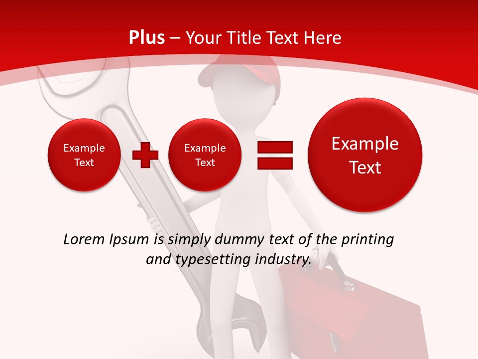 Care Hat Wheel PowerPoint Template