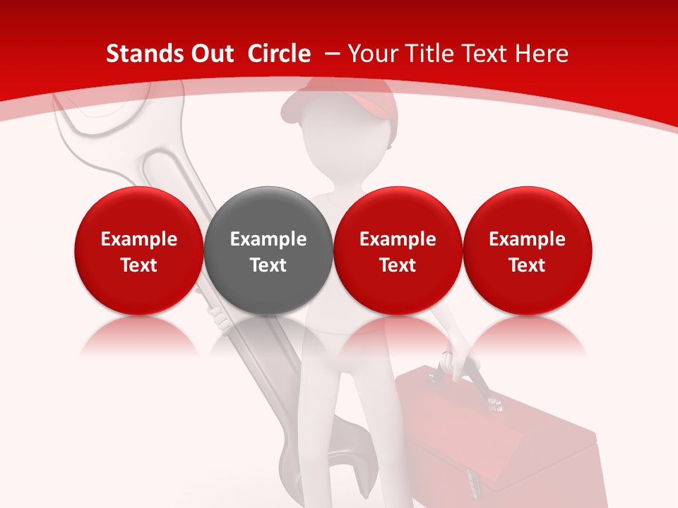 Care Hat Wheel PowerPoint Template