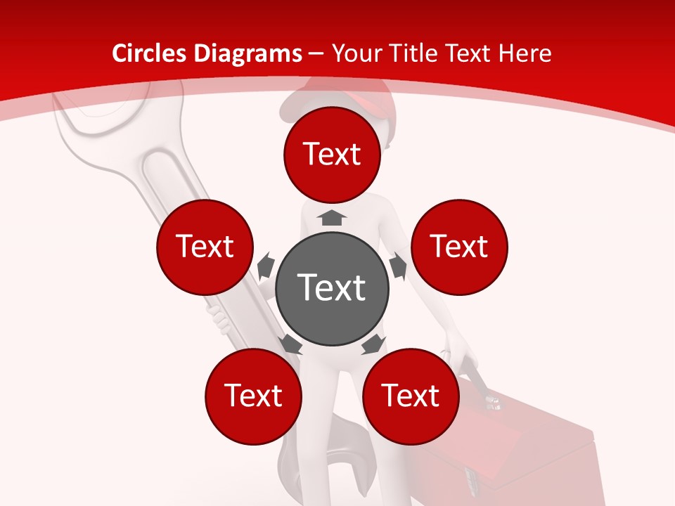 Care Hat Wheel PowerPoint Template