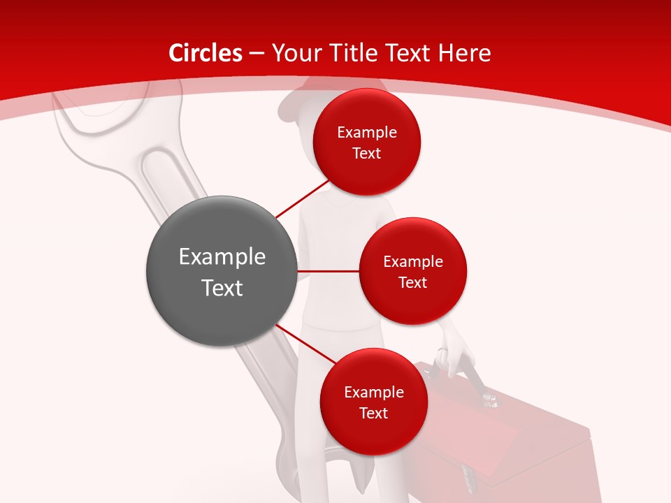 Care Hat Wheel PowerPoint Template