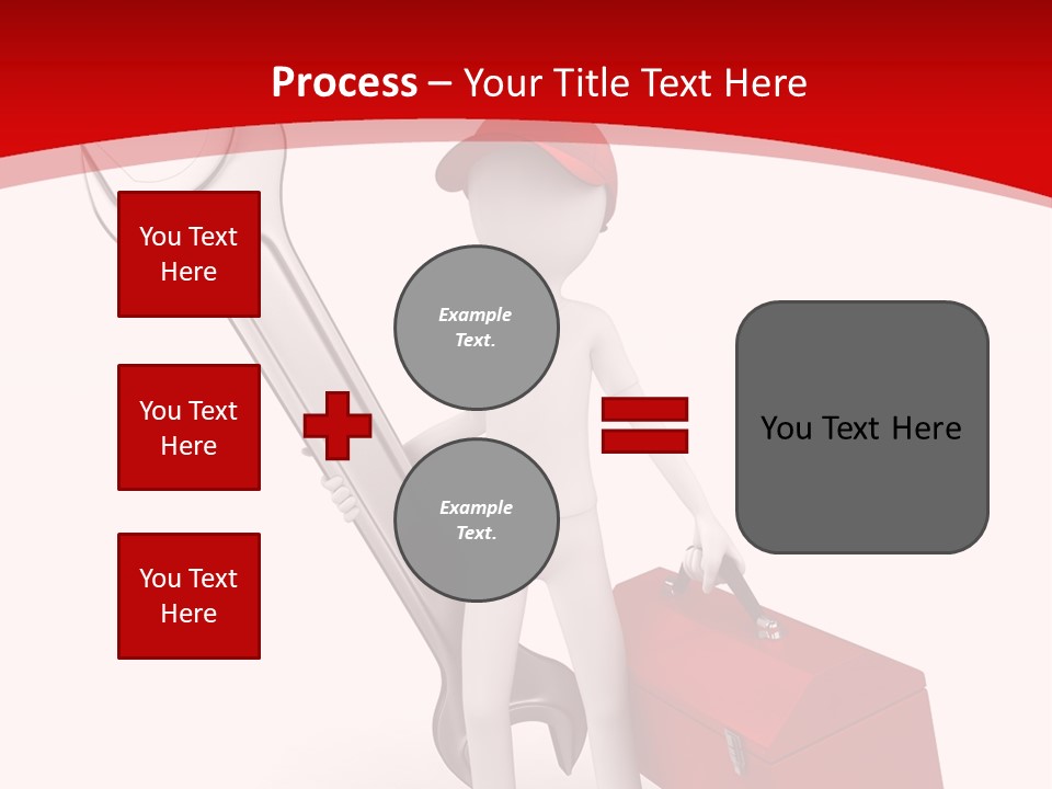 Care Hat Wheel PowerPoint Template