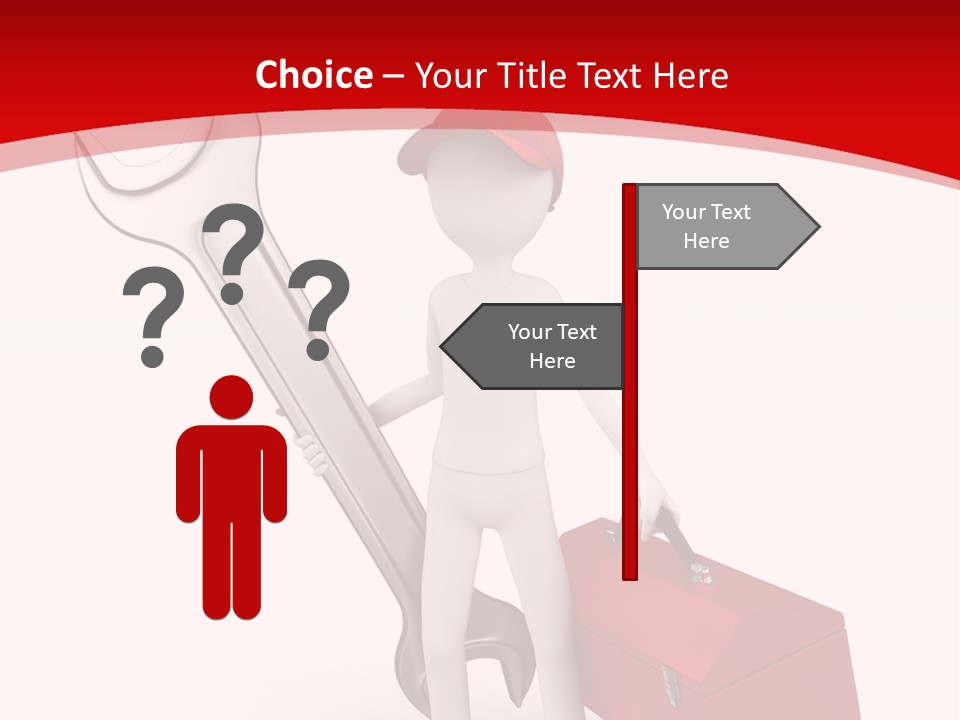 Care Hat Wheel PowerPoint Template