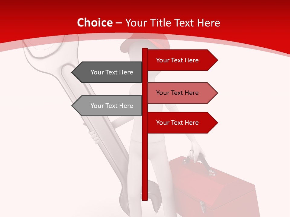 Care Hat Wheel PowerPoint Template