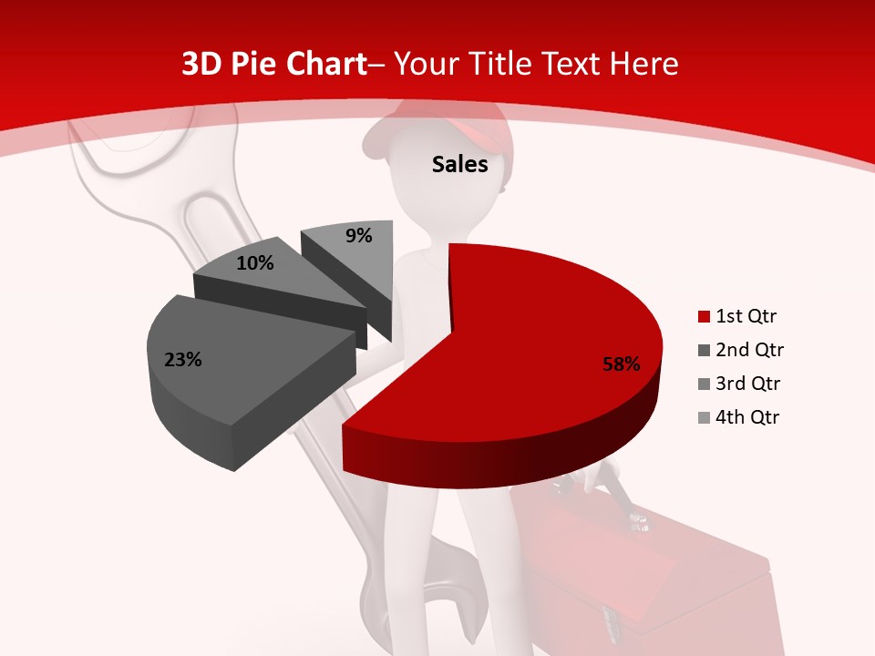 Care Hat Wheel PowerPoint Template