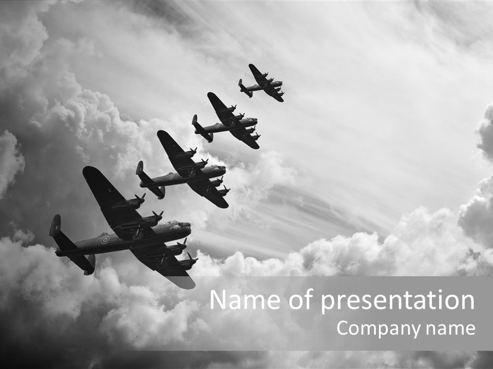 Raf Aeroplane Airplane PowerPoint Template