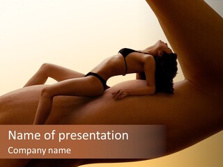 Fit Girl Hand PowerPoint Template