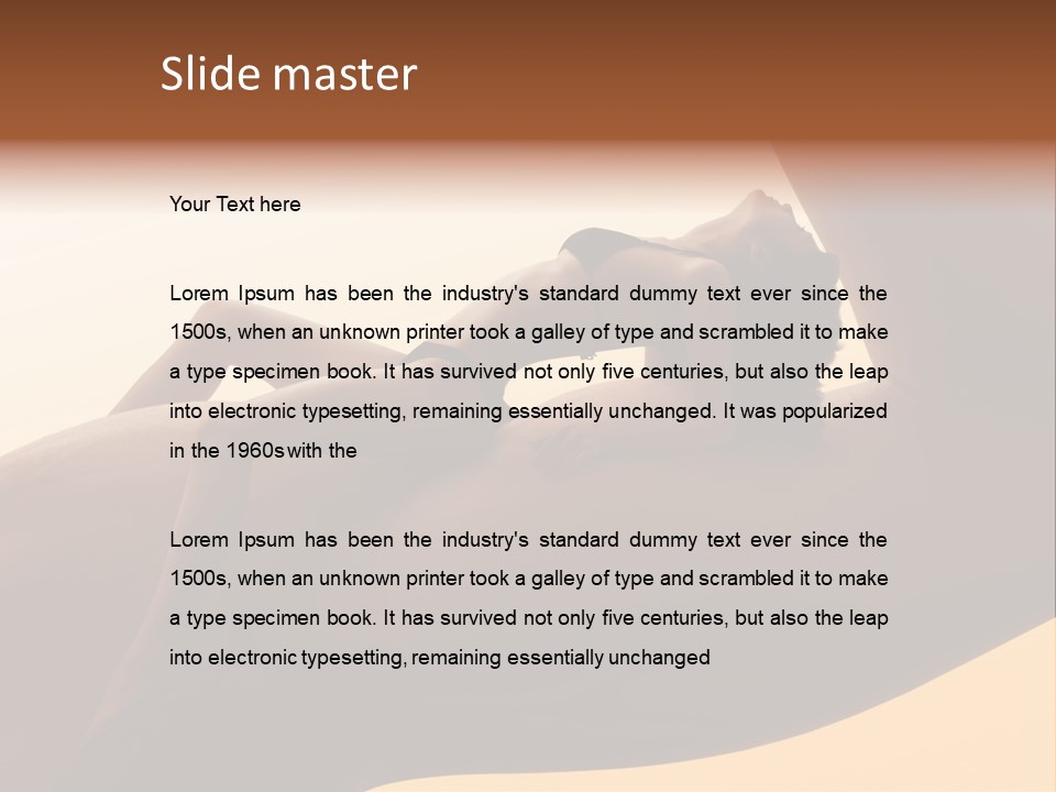 Fit Girl Hand PowerPoint Template