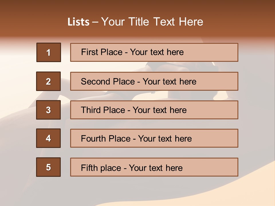 Fit Girl Hand PowerPoint Template