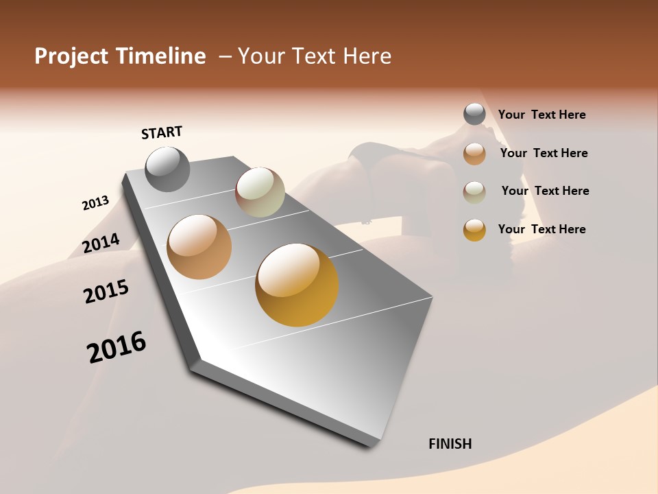 Fit Girl Hand PowerPoint Template