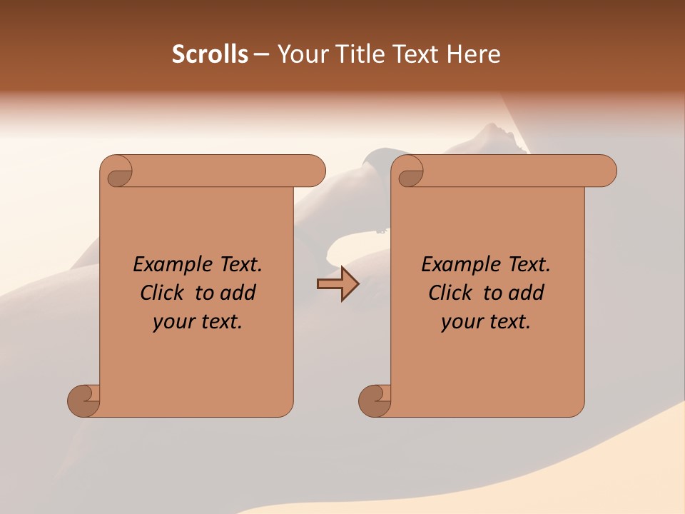 Fit Girl Hand PowerPoint Template