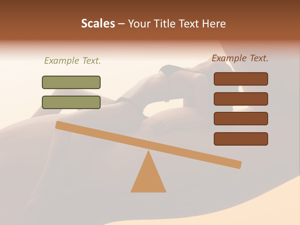 Fit Girl Hand PowerPoint Template