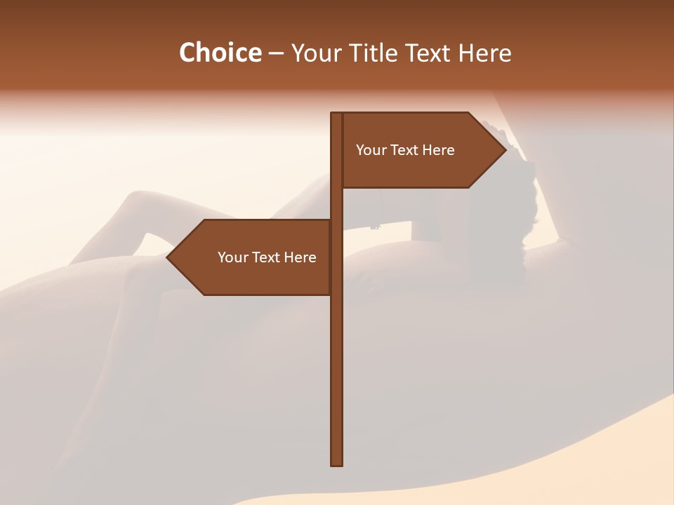 Fit Girl Hand PowerPoint Template