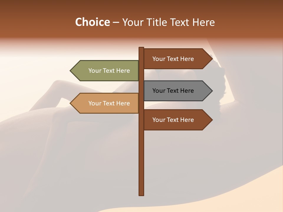 Fit Girl Hand PowerPoint Template