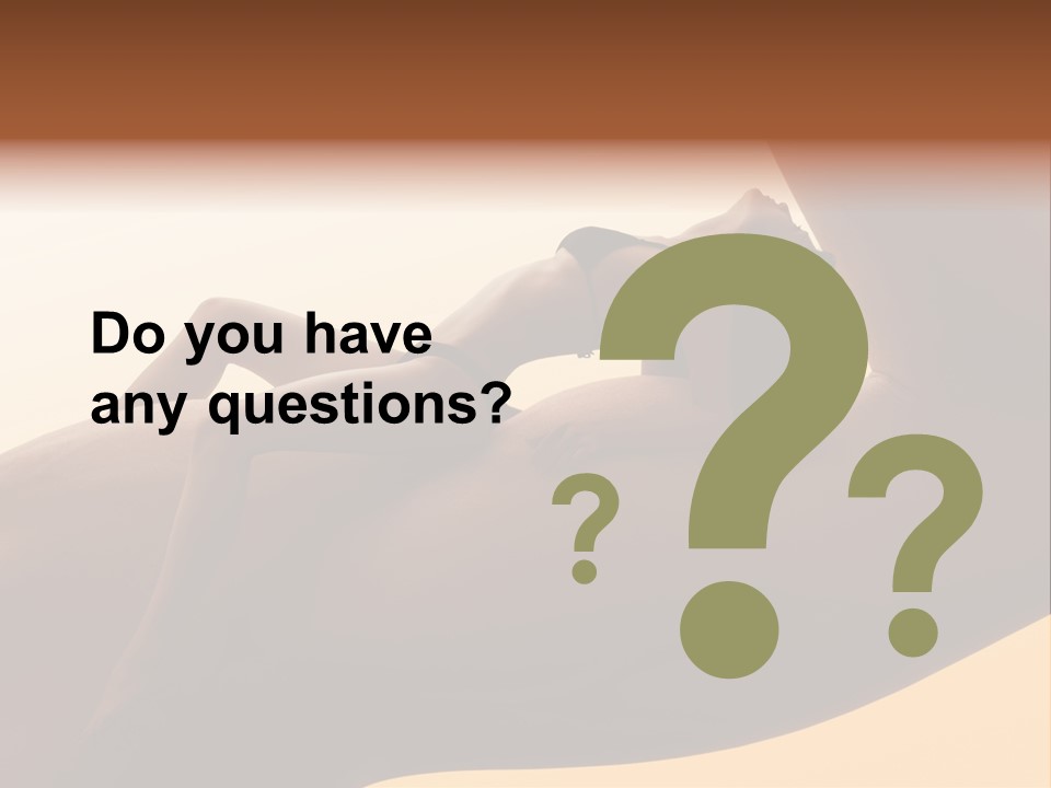 Fit Girl Hand PowerPoint Template