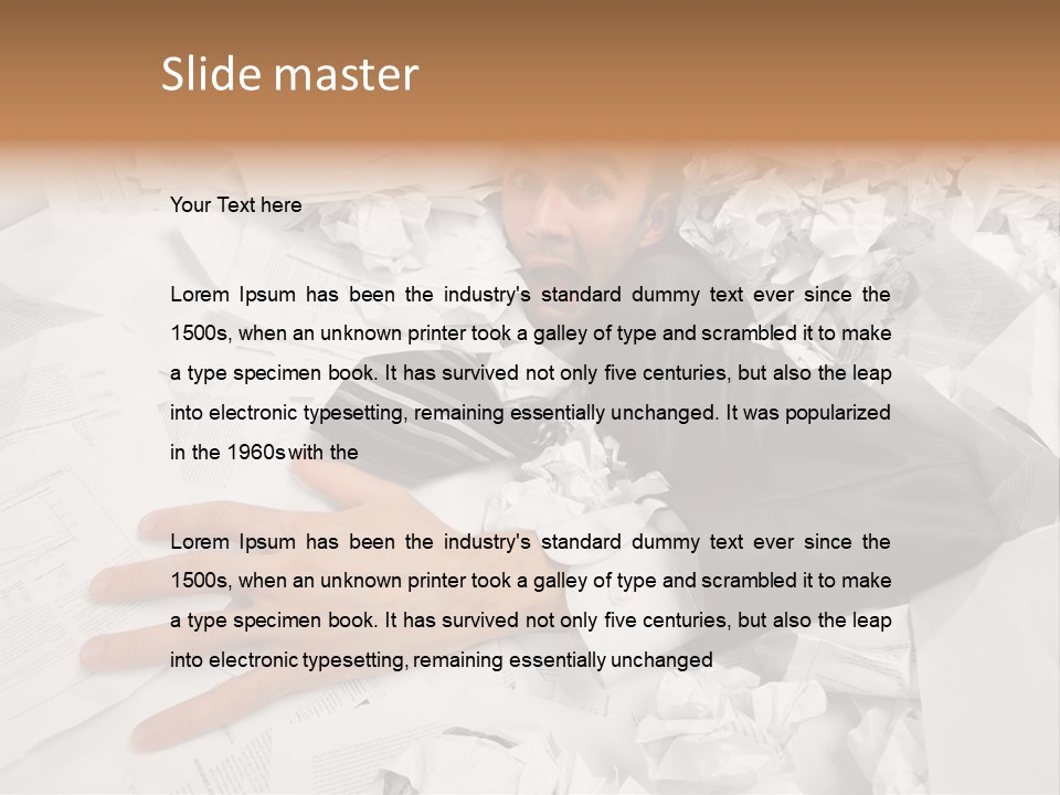 Hope Holding Pile PowerPoint Template