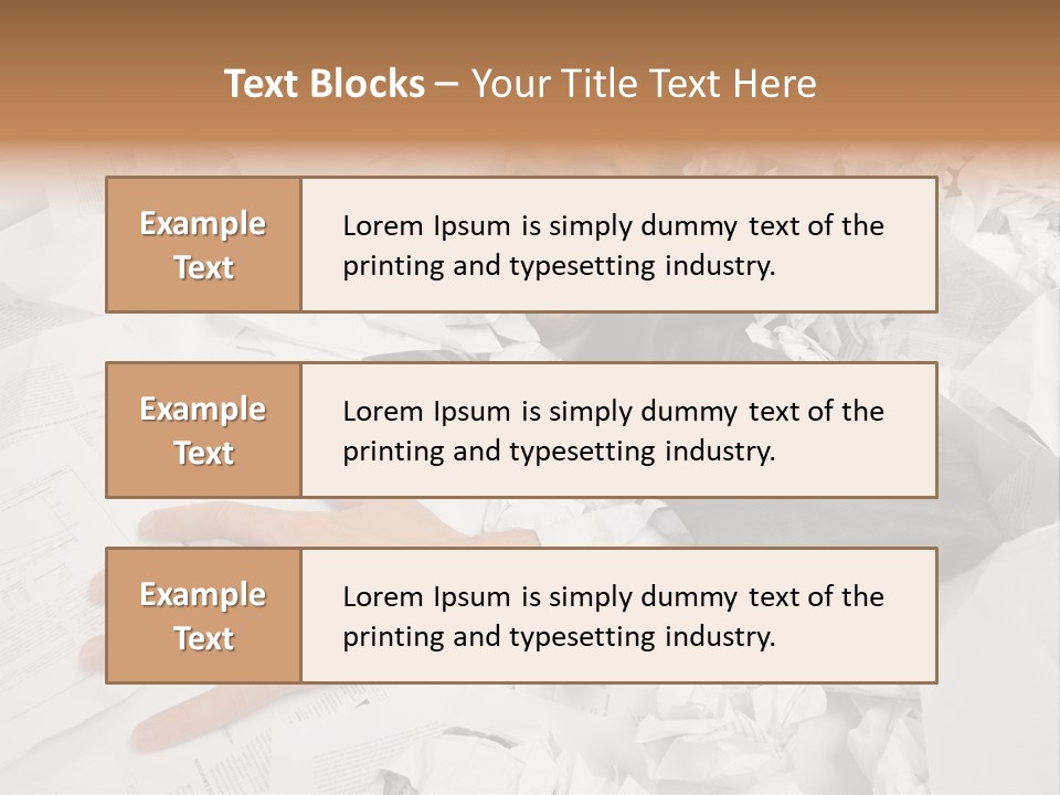 Hope Holding Pile PowerPoint Template