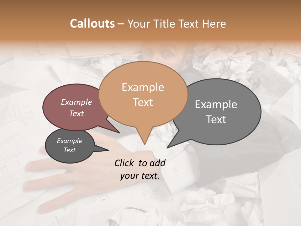 Hope Holding Pile PowerPoint Template