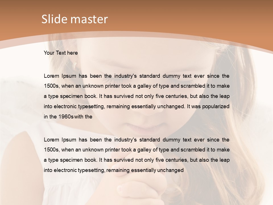 Hair Person Cute PowerPoint Template