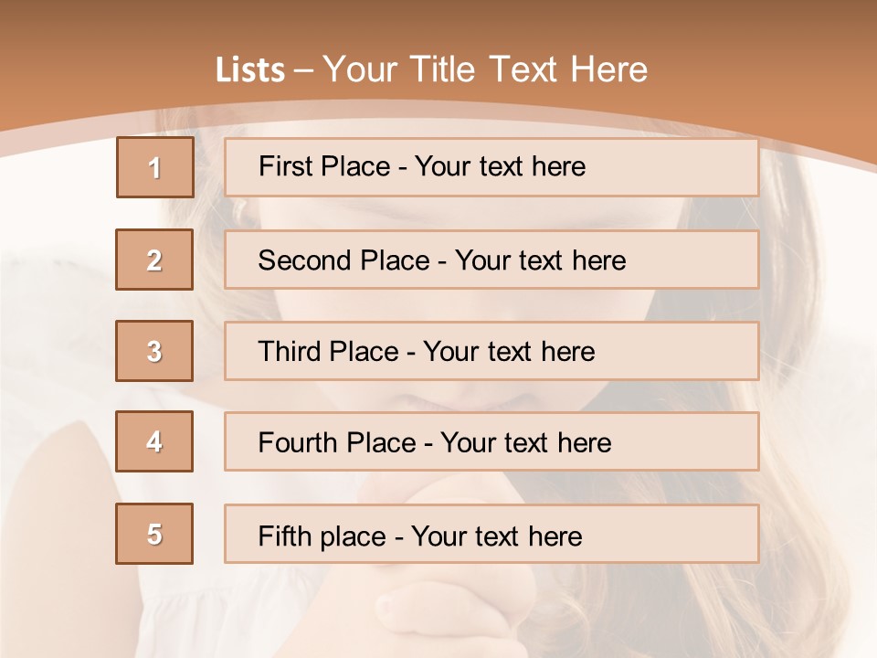 Hair Person Cute PowerPoint Template
