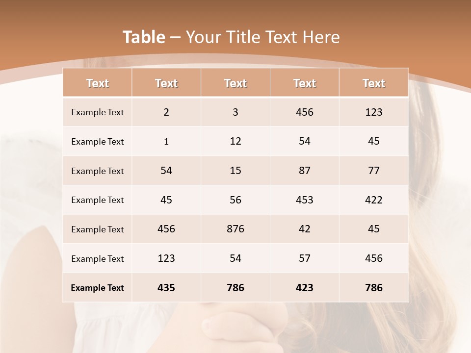 Hair Person Cute PowerPoint Template