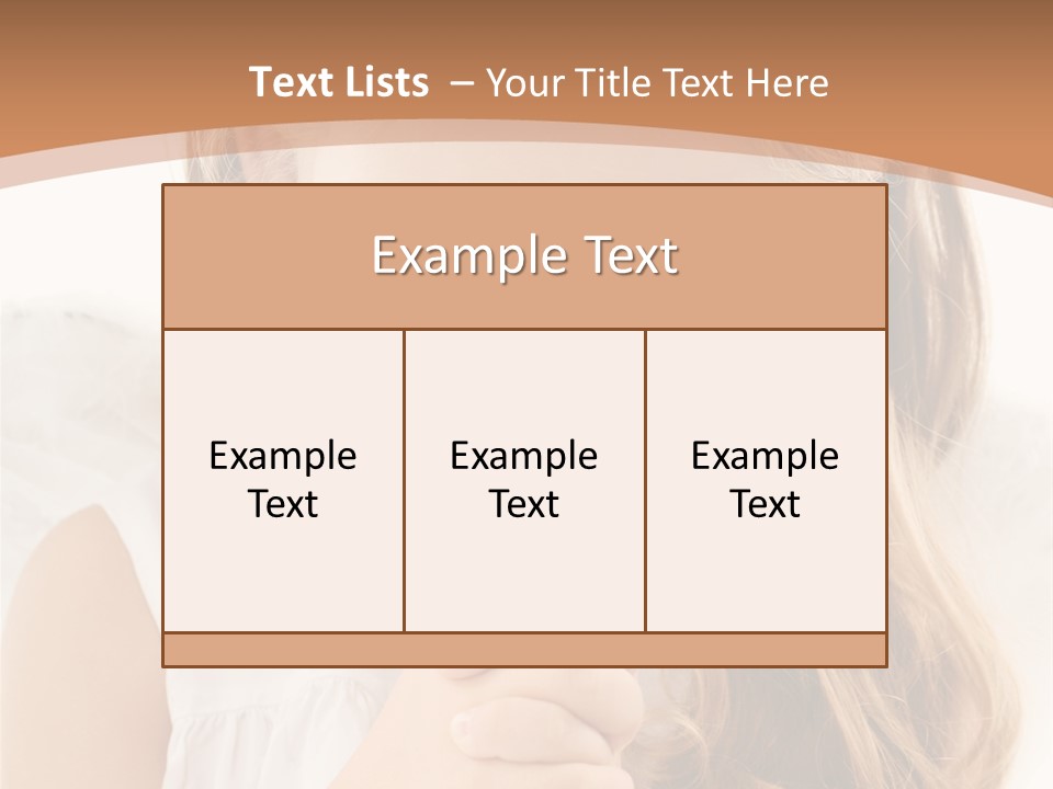Hair Person Cute PowerPoint Template