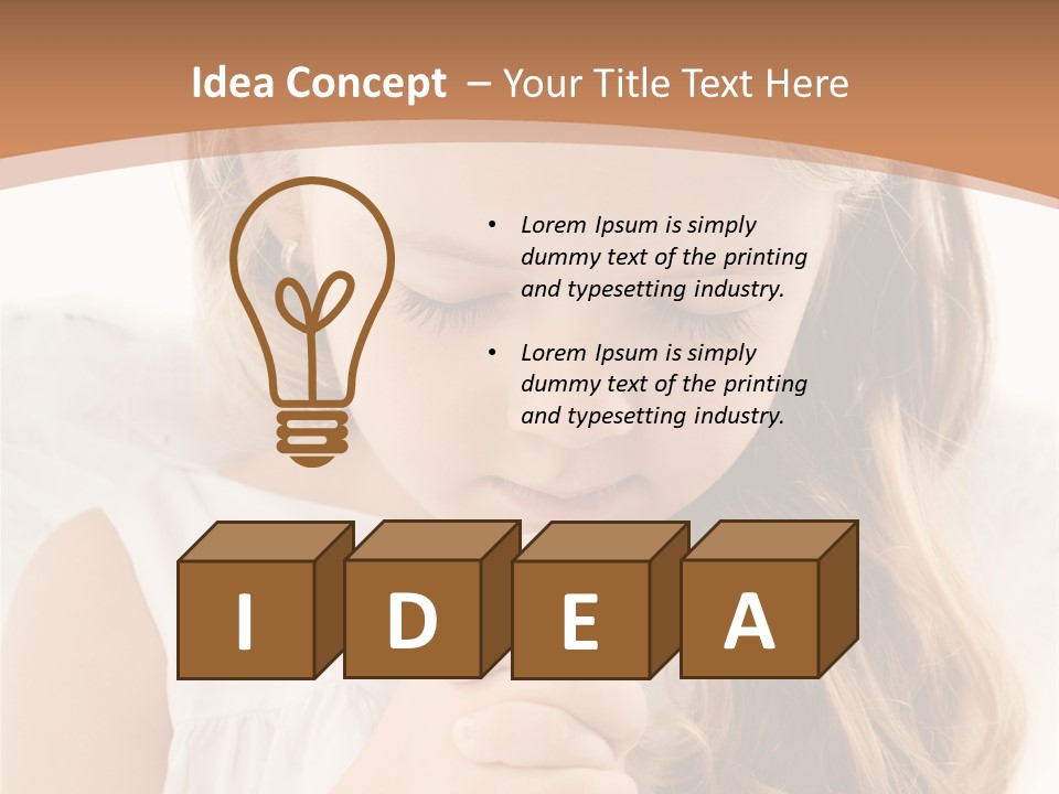 Hair Person Cute PowerPoint Template