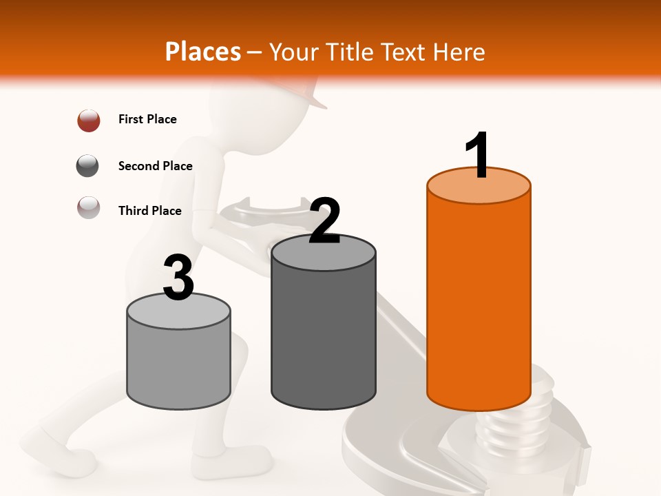 Steel Holding Adjustable PowerPoint Template