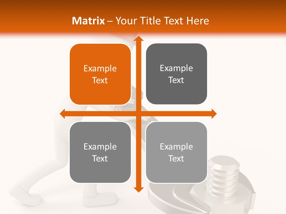 Steel Holding Adjustable PowerPoint Template