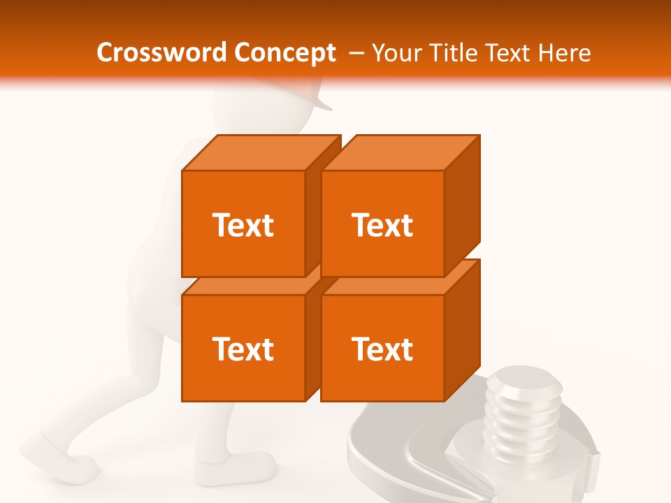 Steel Holding Adjustable PowerPoint Template
