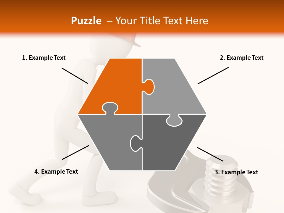 Steel Holding Adjustable PowerPoint Template