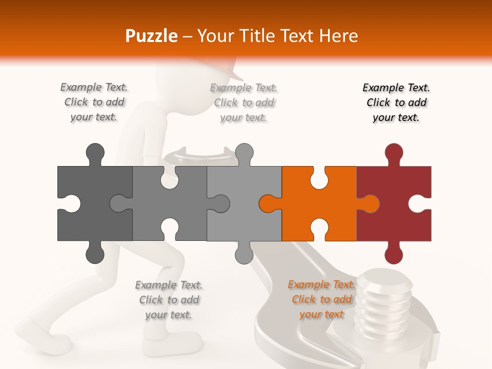 Steel Holding Adjustable PowerPoint Template