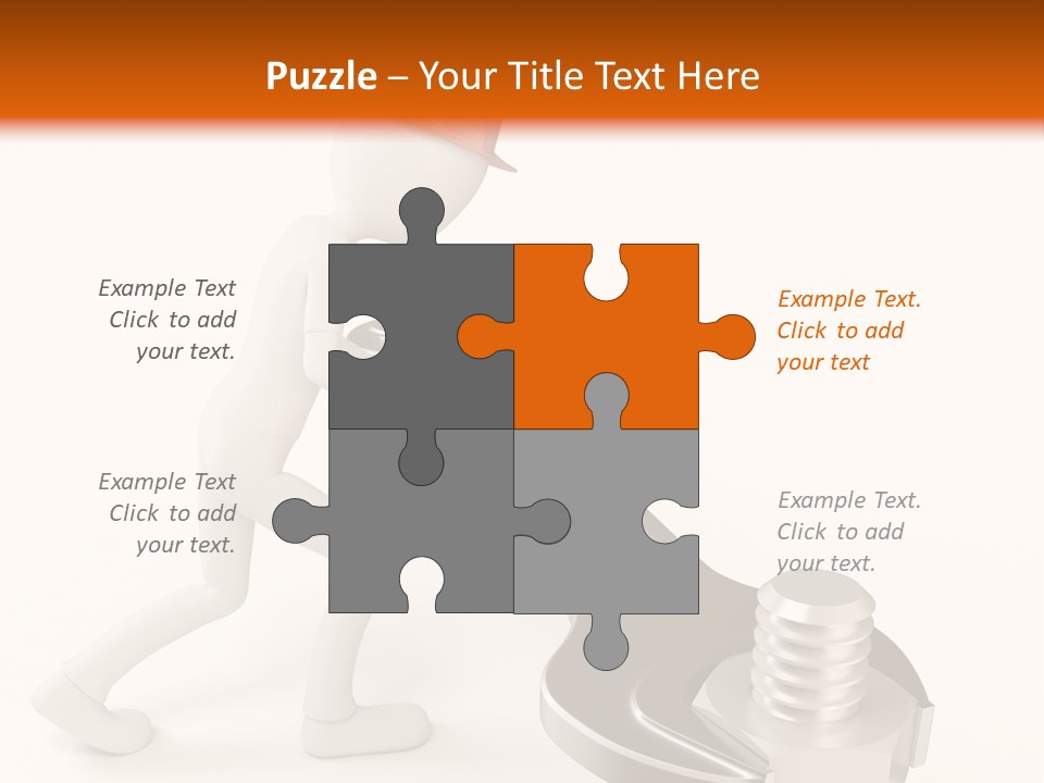 Steel Holding Adjustable PowerPoint Template