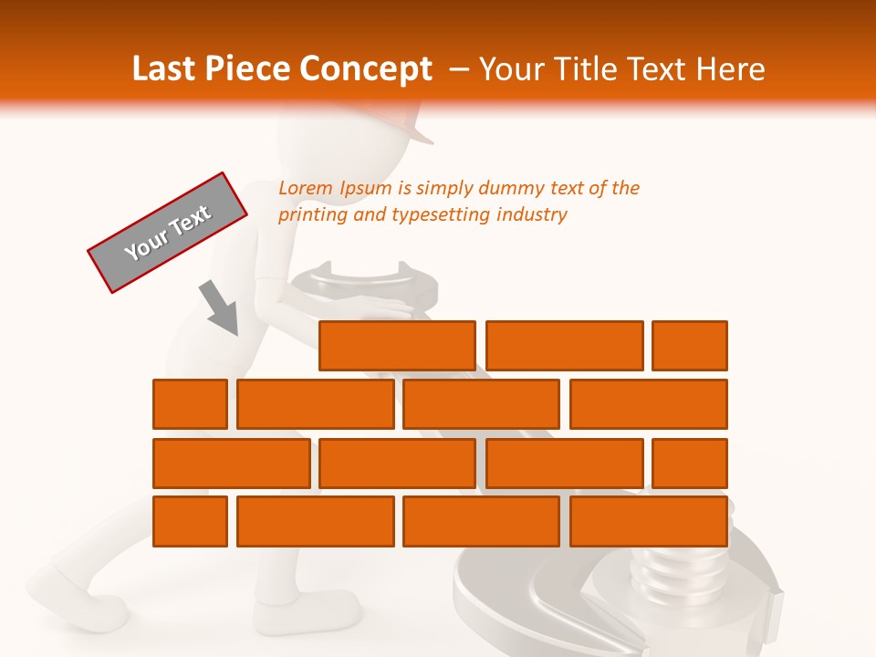 Steel Holding Adjustable PowerPoint Template