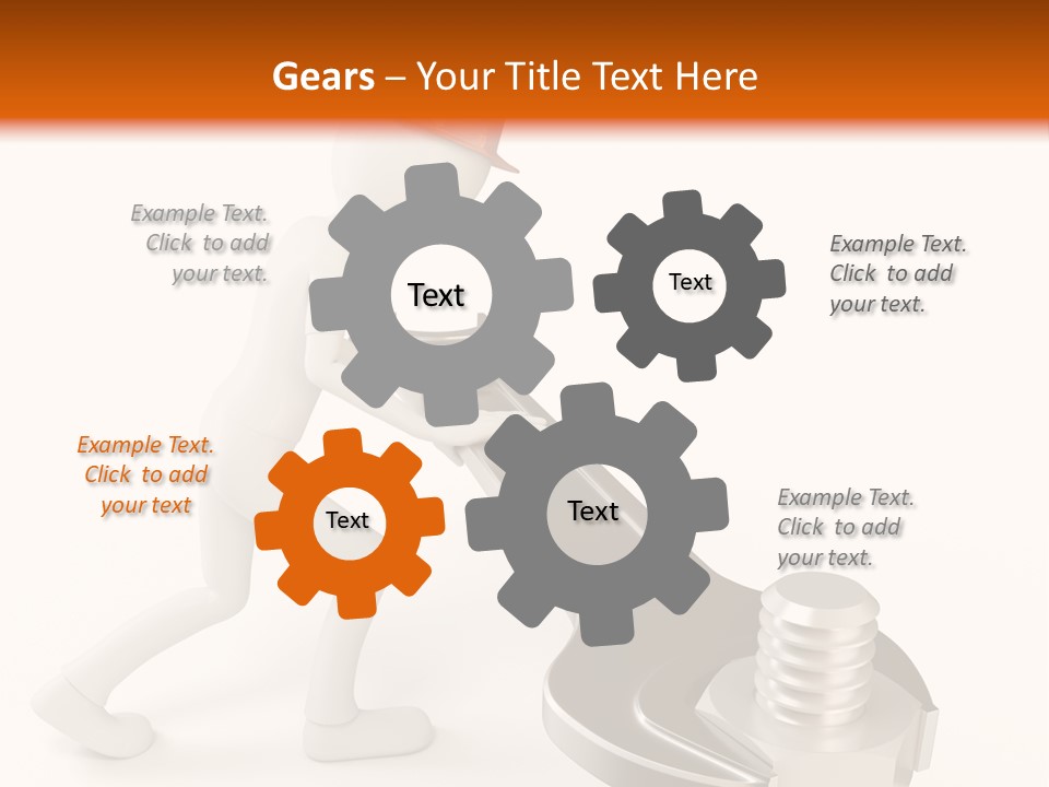 Steel Holding Adjustable PowerPoint Template